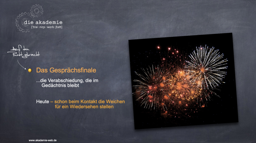 Verabschiedung im Verkauf